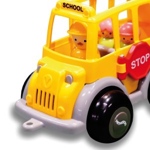 Midi School Bus + 1 Driver + 2 Figures