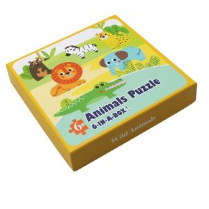 Jungle Animals Puzzle 6 in a box
