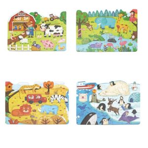 4 in 1 Grow Up Puzzle - Four Seasons of Animals