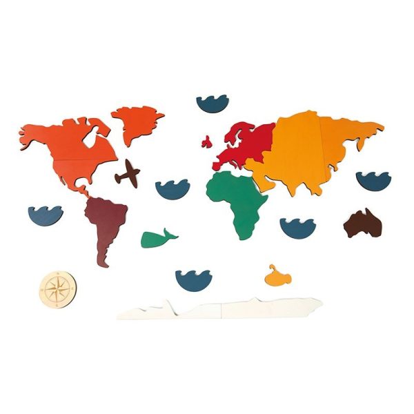 Continents Map Puzzle